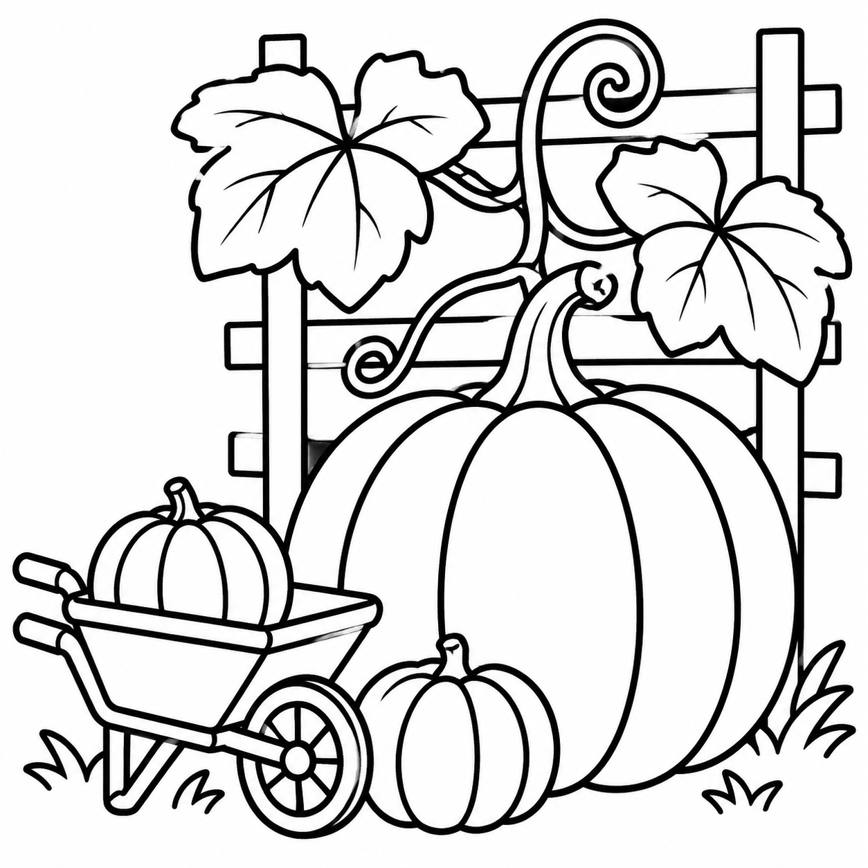 Free Pumpkin Coloring Pages For Kids preview
