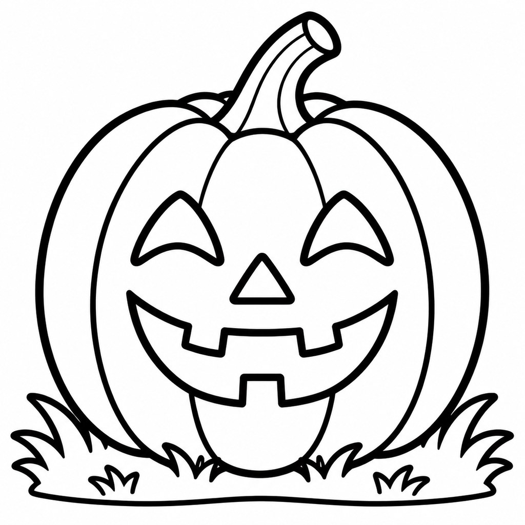 Free Halloween Pumpkin Coloring Pages For Kids preview