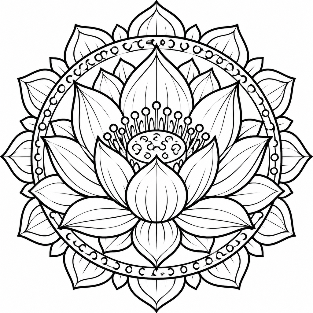 Beautiful Mandala Coloring Pages For Adults 2 - printable coloring page preview