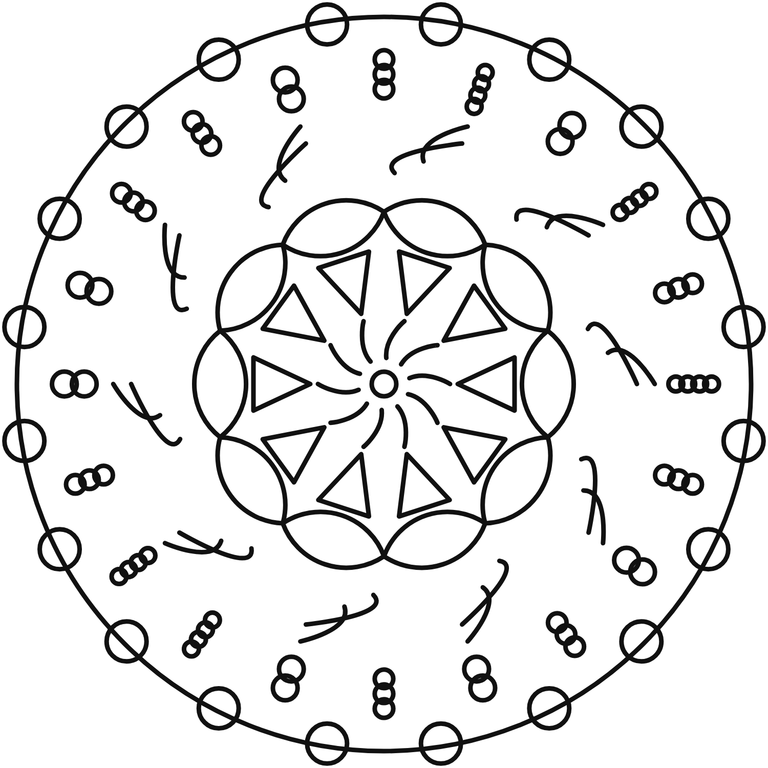 Mandala No. 7 - printable coloring page preview