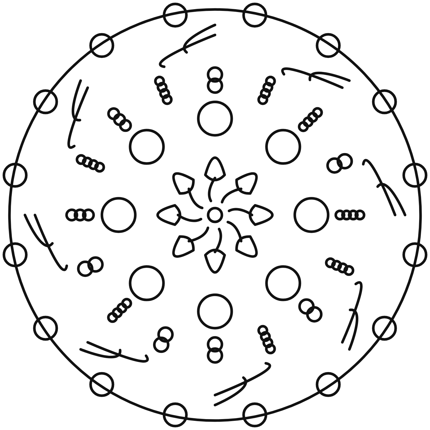 Mandala No. 10 - printable coloring page preview