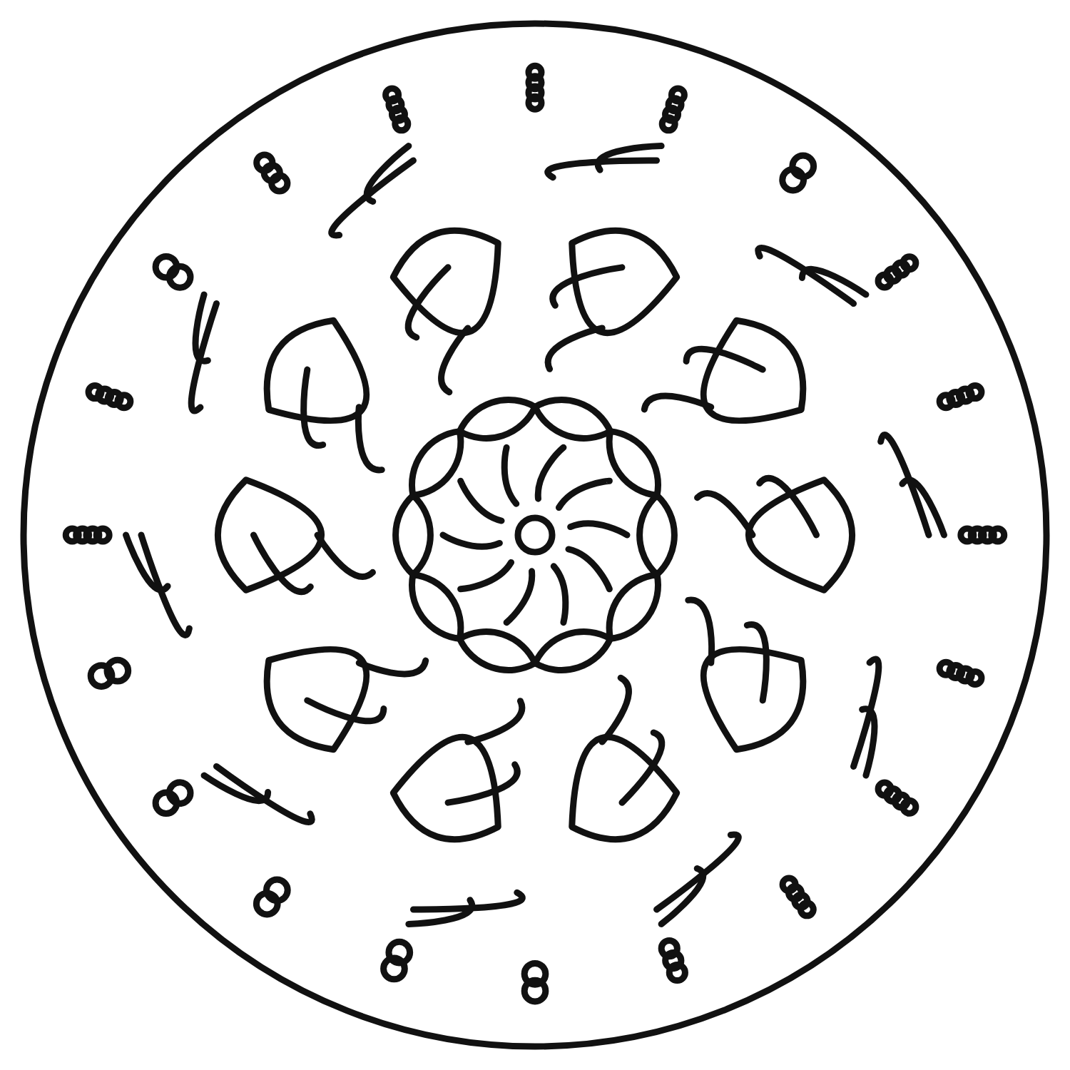 Mandala No. 11 - printable coloring page preview